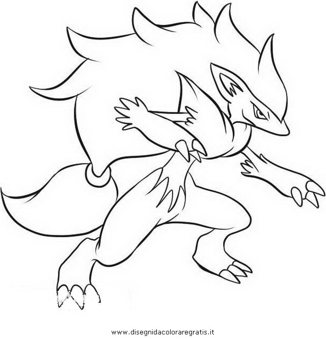 zoroark pokemon coloring pages - photo #8