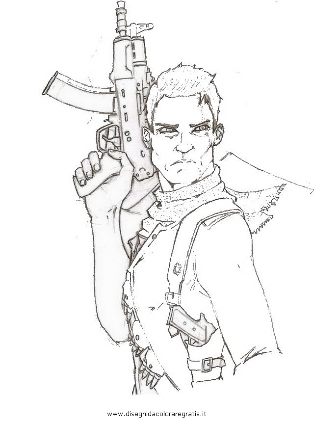uncharted 3 coloring pages - photo #3