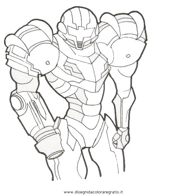 Disegno metroid_3: personaggio cartone animato da colorare