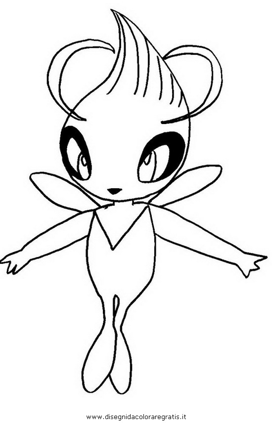 Pokemon Celebi Coloring Pages Coloring Pages