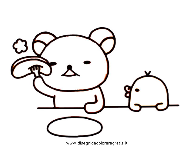 Kawaii Rilakkuma Coloring Pages